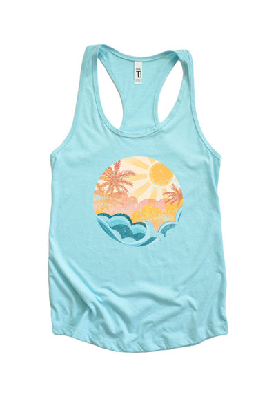Sunshine Scene Racerback Tank Top