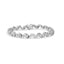 Pulsera de Enlace Espiral y Clúster de Diamantes en Oro Blanco de 14K - 2.00 Cttw