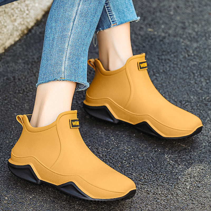 Bottes de pluie imperméables courtes pour hommes