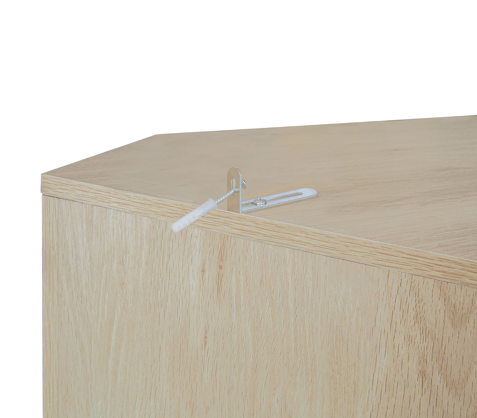 Corner cabinet ,Rattan door,Freestanding Corner Tables For Small Spaces, Corner Shelf Stand For Living Room, Kitchen, Bathroom - Korvel