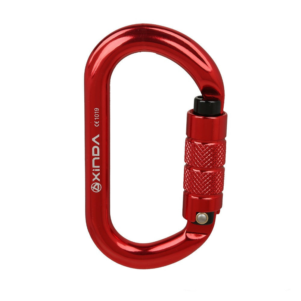 Mosquetón Premium en Forma de O con Bloqueo de Rosca para Escalada