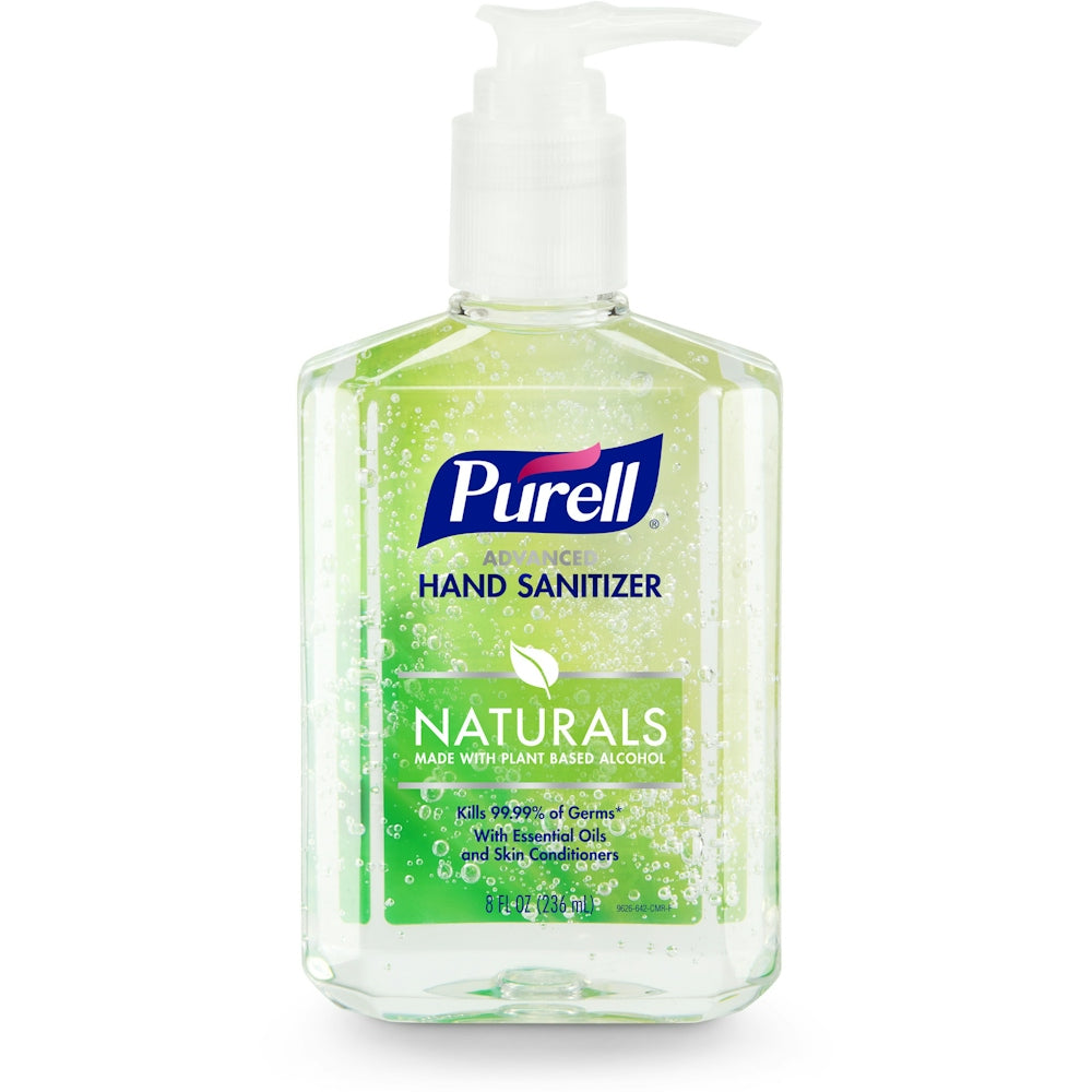 Purell Naturals Advanced Hand Sanitizer Botella de bomba, 8 Oz