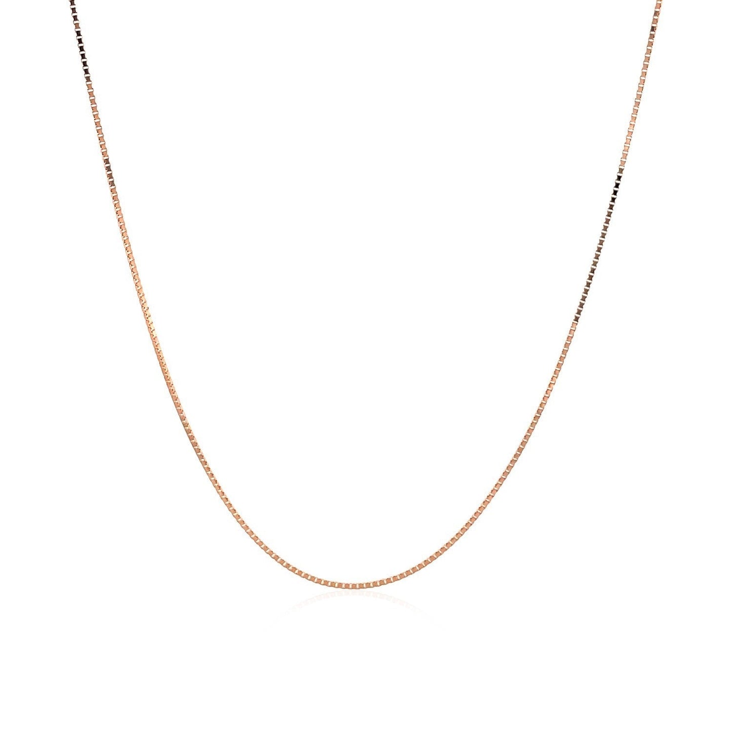 Chaîne classique en or rose 18 carats - 0,60 mm
