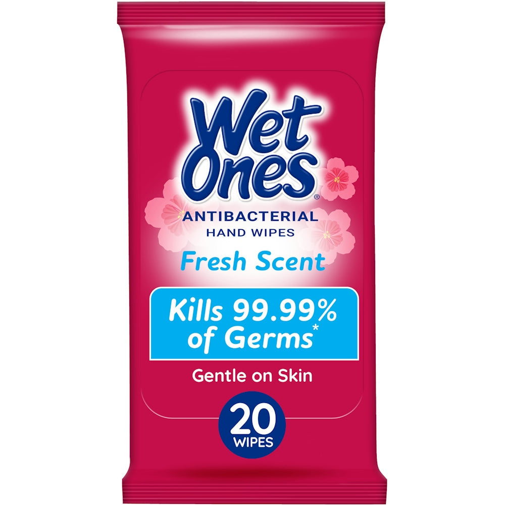 Toallitas Antibacterianas Wet Ones para Viaje - Aroma Fresco, 20ct