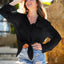 Pocketed Dropped Shoulder Cover Up
