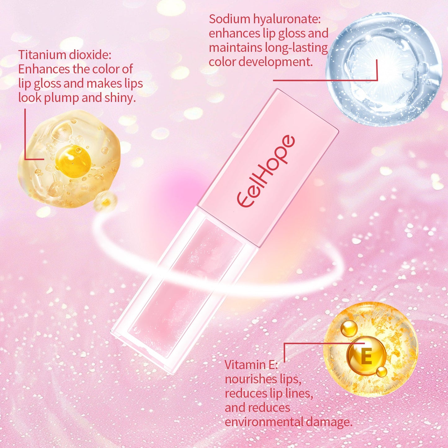 Pheromone Charm Lip Gloss, Feminine Feminine Feminine Lift Trend Makeup Bright Color Non-Fading Lipstick - Korvel