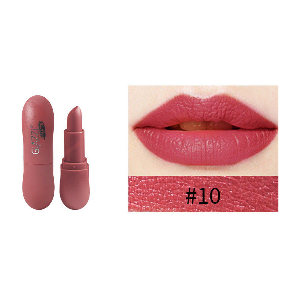 12 Color Rhombic Matte Lipstick Yeast Color Does Not Stick To The Cup And Does Not Fade - Korvel