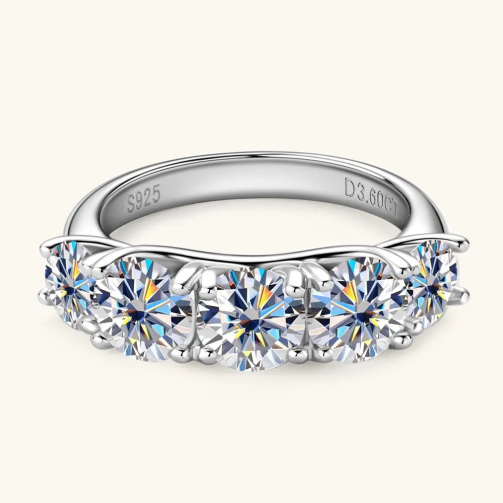 3.6 Carat Moissanite 925 Sterling Silver Ring - Korvel