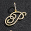 Hip Hop Grass Letter Pendant with Cuban Chain