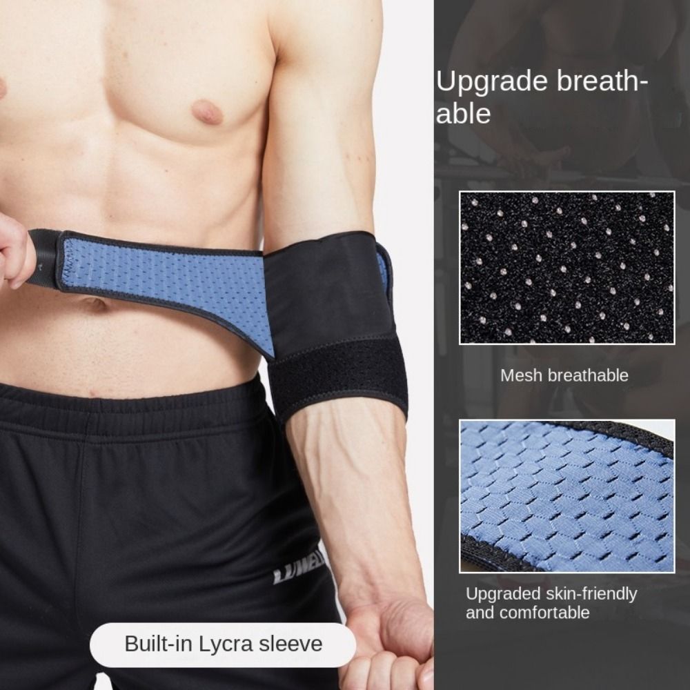 Sports elbow protection men's fitness arm cover arm joint protection warm elbow cover strap protection - Korvel