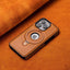 Suitable for Apple 16Promax phone case leather magnetic bracket iPhone 15 anti drop protective case - Korvel