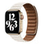 Suitable For iwatch8 Watchband S7 SE 6/5/43 Magnetic Suction New Leather Loopback Chain Apple Watch Wristband - Korvel