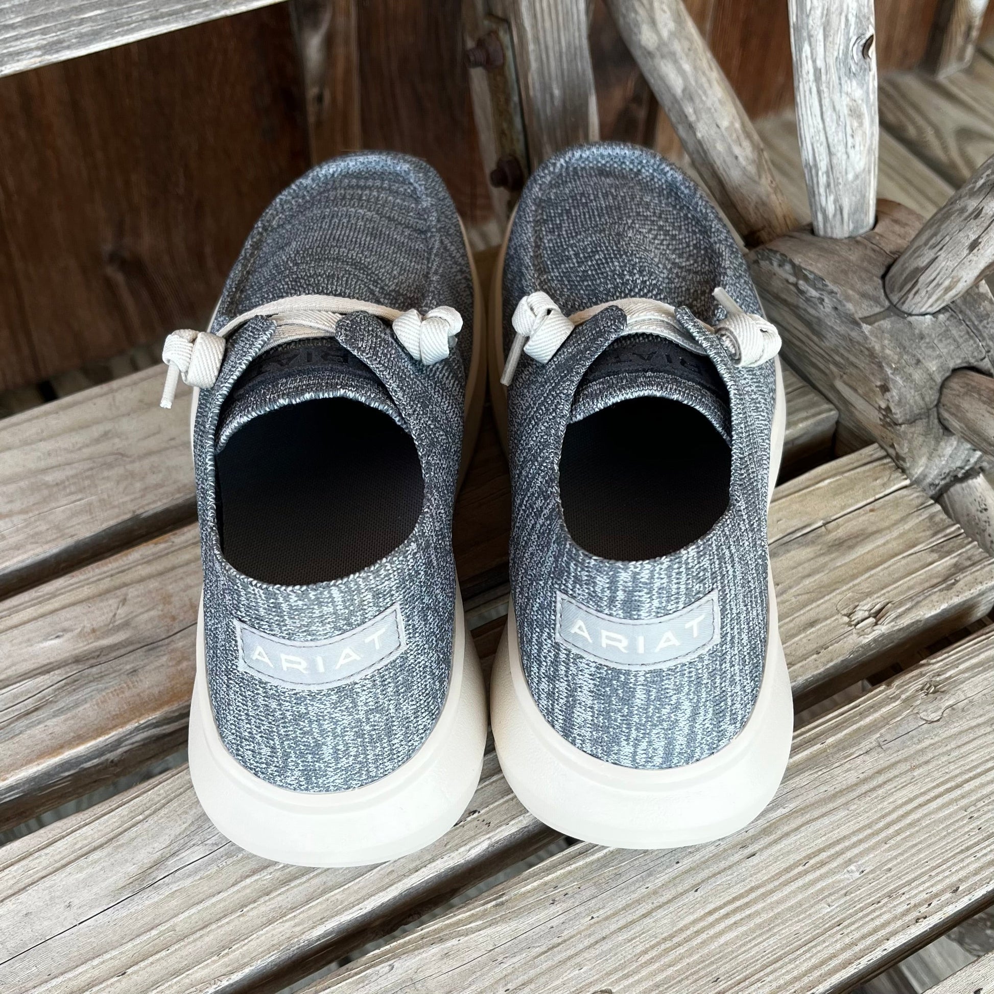 Ariat Men's Heathered Grey Knit Hilo Slippers - Korvel
