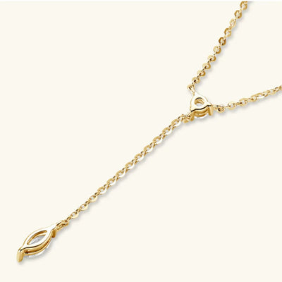 Collar de Plata Esterlina 925 con Moissanita Elegante