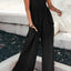 Smocked Spaghetti Strap Wide Leg Jumpsuit - Korvel