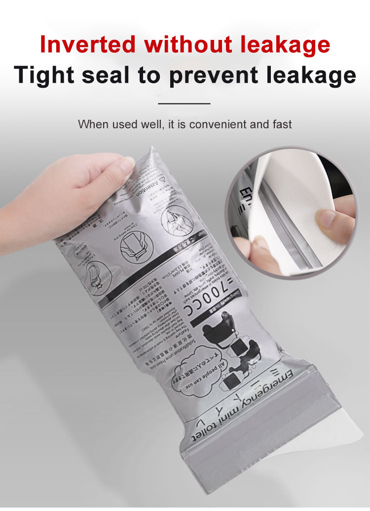 4-Pack Portable Outdoor Urine Bags - 700ml Capacity