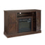 Farmhouse Classic Media TV Stand with Electric Fireplace