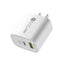 PD12W charger 5V 2.4A European, American and British standard charging head Type-C adapter PD+USB charging head - Korvel