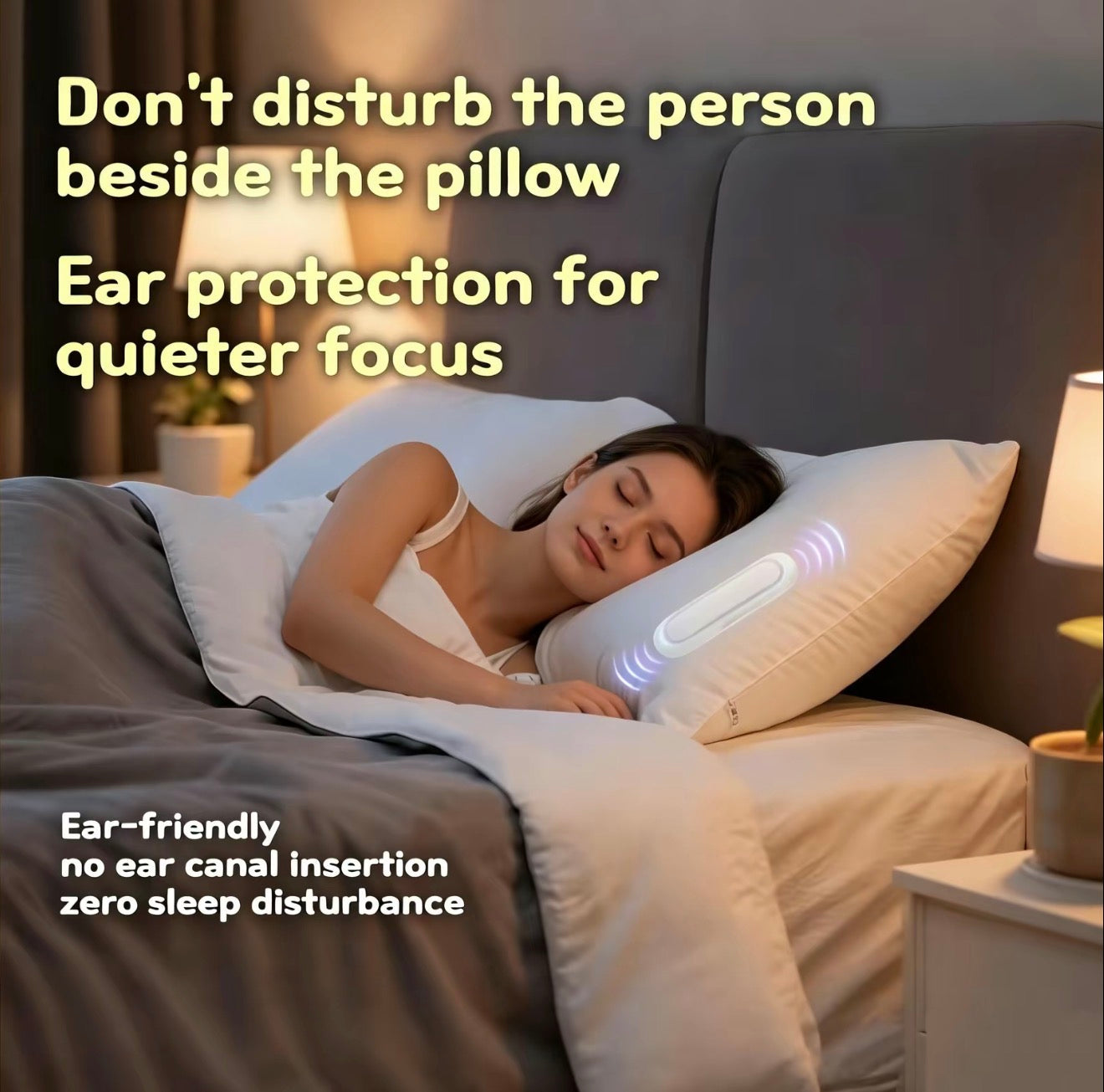 Haut-parleur de coussin DeepRest pour un sommeil confortable
