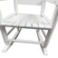 Silla mecedora blanca para niños - Uso interior y exterior