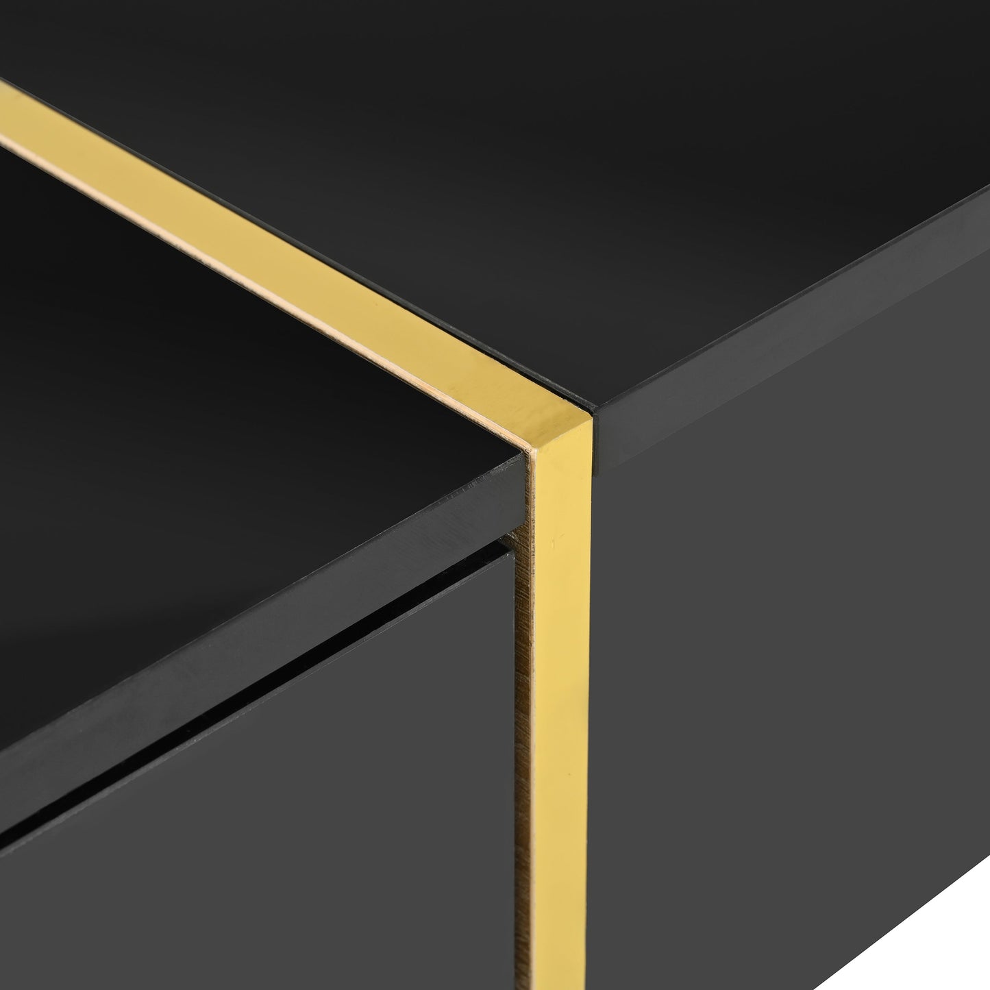 Mesa de café rectangular multifuncional ON-TRANS con cajones