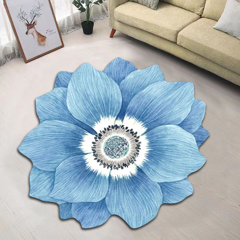 Nordic Floral Living Room and Bedroom Floor Mat