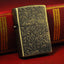 Retro Windproof Kerosene Lighter with Bronze Relief Design