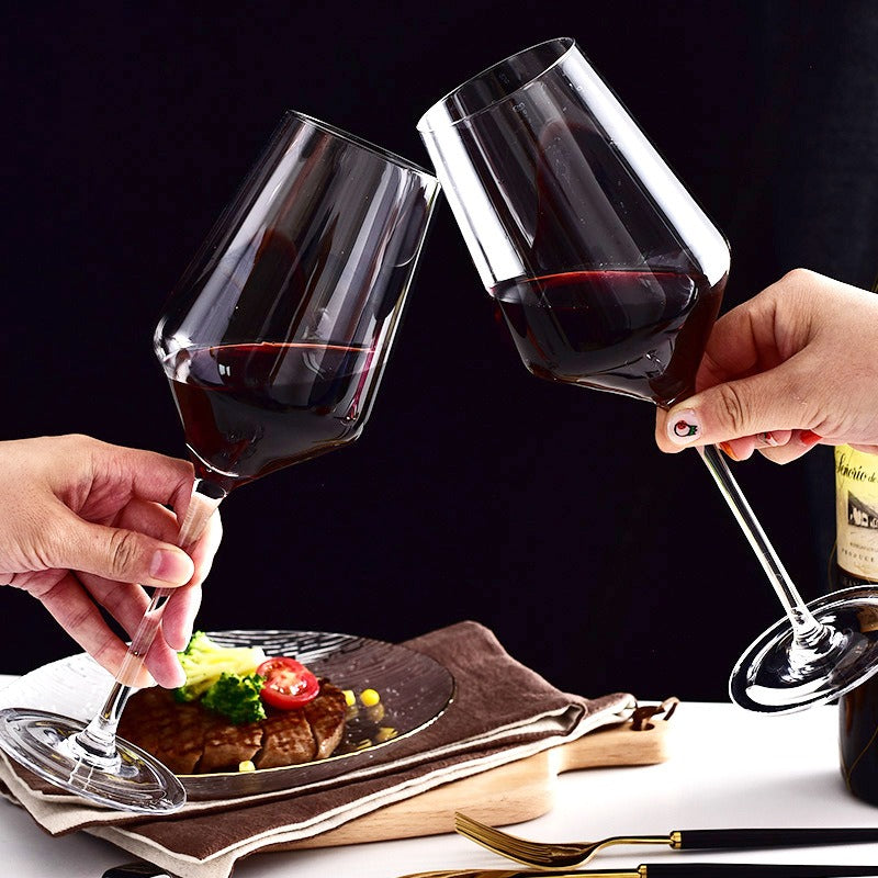 1500ml 50oz Hotel Home Elegant Hand Blown Clear Crystal U Shape Wine Decanter Set with 4 glasses For Vodka Tequila - Korvel