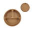 Children's Silicone Dinner Plate Infant Feeding Tableware Set Baby's Complementary Food Division Big Suction Cup Smiling Face Silicone Dinner Plate - Korvel