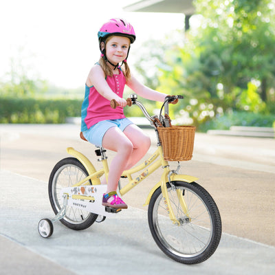 Adjustable 18-Inch Kids Bike with Reflectors and Bell
