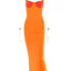 Vestido Maxi Bodycon Sin Tirantes Elegante