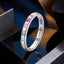 925 Sterling Silver Enamel Oxidized Silver Ring - Size 6.0