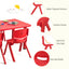 Paquete de 4 Sillas Apilables para Niños - Rojo