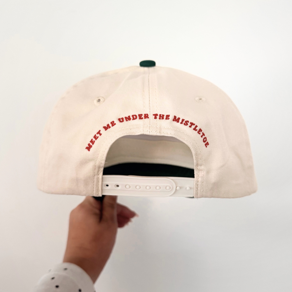 Gorra Snapback Bordada de Mistletoe para las Fiestas