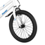 Bicicleta para Niños de 18 Pies con Ruedas de Entrenamiento Removibles - Blanca