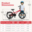 Gbruno 18 Inch Kids Bike with Adjustable Features and Safety Accessories