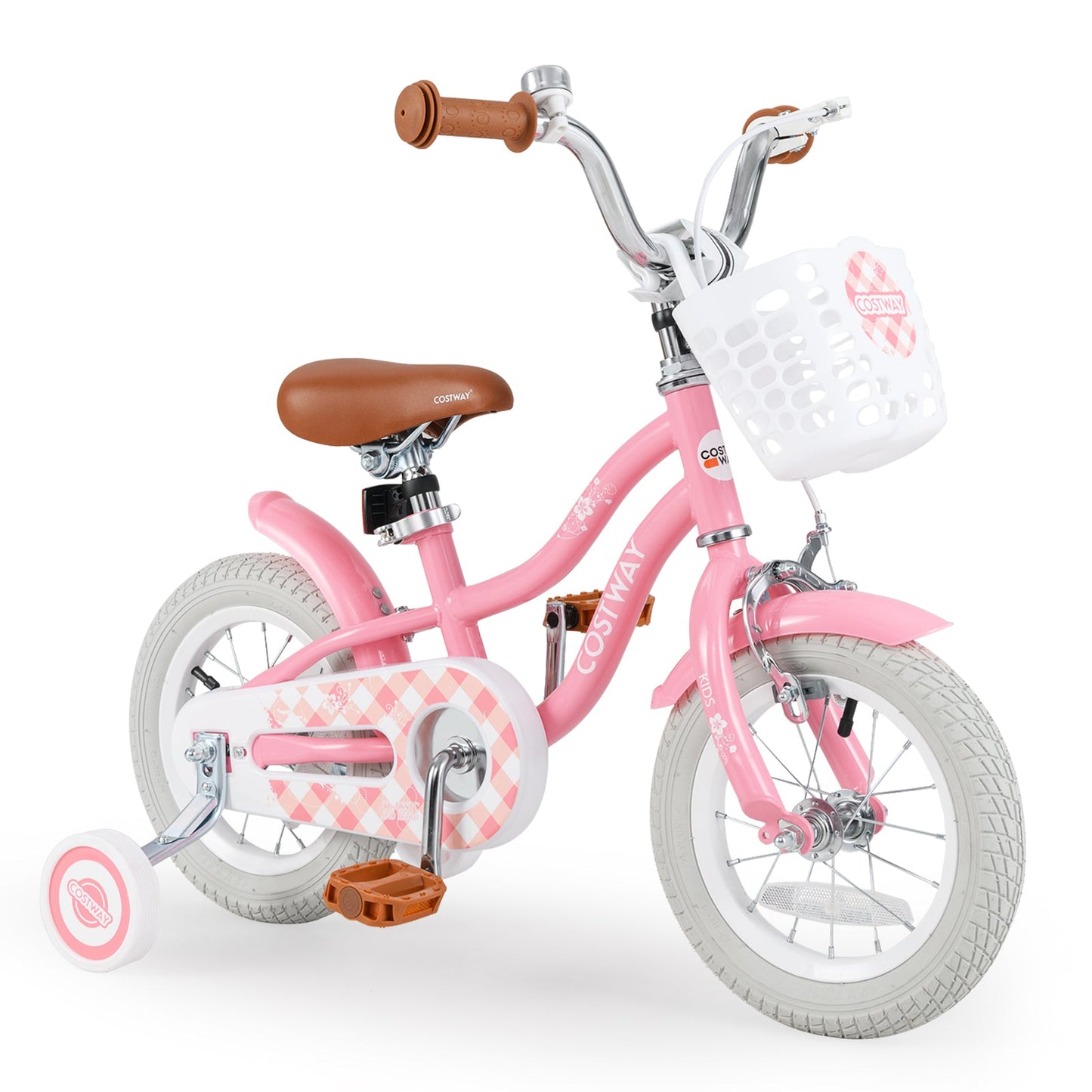 Bicicleta para Niños Gbruno de 18 Pulgadas con Ruedas de Entrenamiento y Canasta