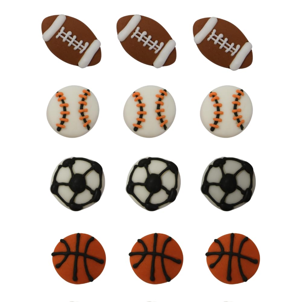 Oasis Supply Edible Fun Shapes - Sports Ball Assortment