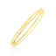 Bracelet brillant en or jaune 10 carats de style dôme