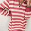 Chic Black Striped Collar Long Sleeve Mini Dress - Effortlessly Elegant Casual Wear for Women - Korvel