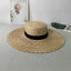 Seaside Sunshade Large Brim Flat Top Straw Sun Hat