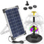 3-Tier Solar Bird Bath Fountain with Colorful LED Lights