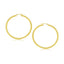 Boucles d'oreilles créoles en or jaune 14 carats poli - Élégance intemporelle