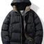 Veste matelassée à capuche pour hommes en grande taille pour un confort en extérieur