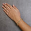Bracelet de tennis en or jaune 18K avec diamants taille ronde de 4,0 Cttw