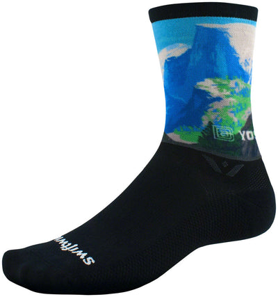 Swiftwick Vision Impression National Park Crew Socks - Half Dome Large