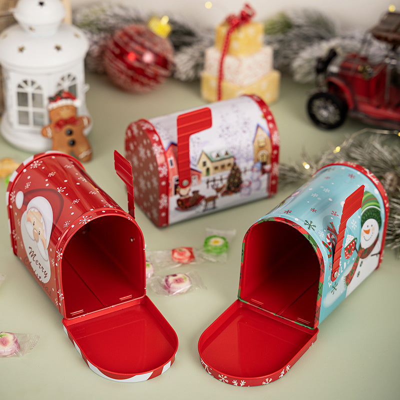 New Christmas decoration products, Christmas mailbox, tin box, gift box, candy box, gift box, ornament - Korvel