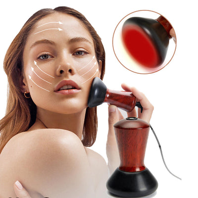 Hot Compress Bian Stone Facial Gua Sha V Face Massager Guasha Stone Wrinkle Remover Face Stone Massager - Korvel