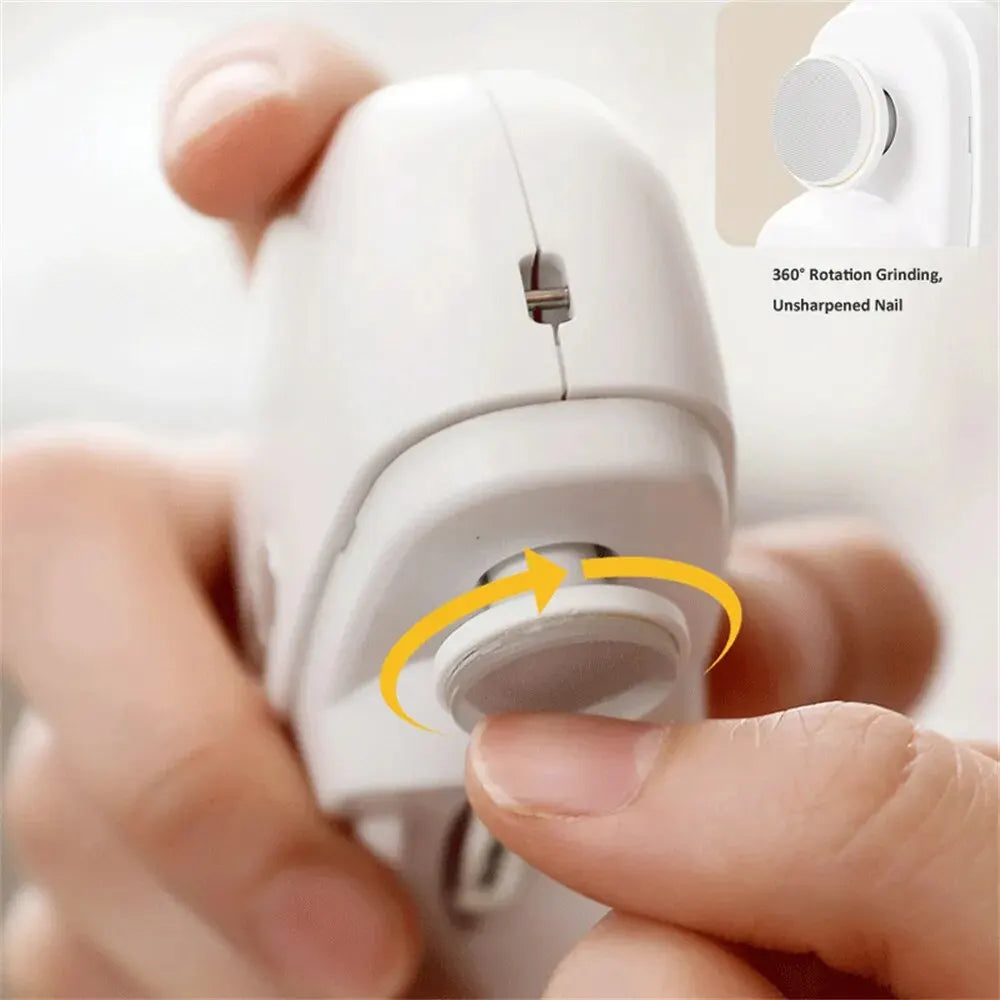 2-in-1 Electric Nail Clipper for Safe and Easy Nail Care