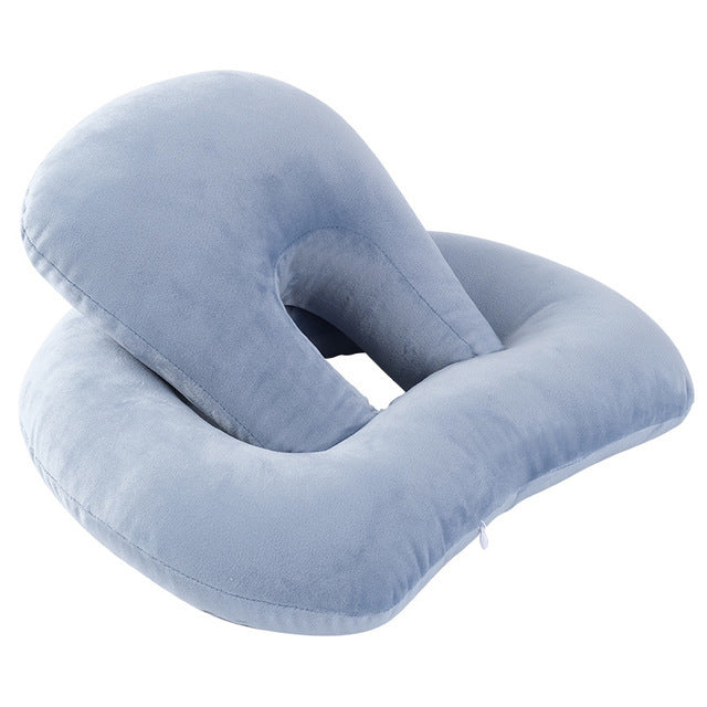 U-Shaped Travel Neck Pillow with Arm Rest Support
